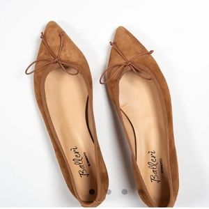 Balleri Pointed ballet flats (Eleonora almond brown size 37)